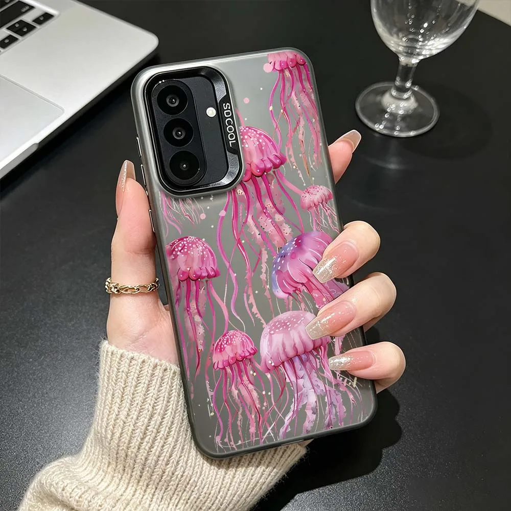 

Cartoon Jellyfish Art For Samsung Galaxy A26 A25 A24 A23 A22 A21s A20s A16 A15 A14 A13 A12 A11 A06 A05 A04 A03 Phone Case