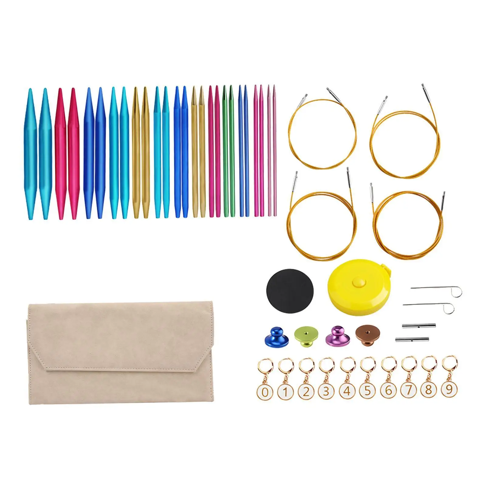 removable-knitting-needle-set-circular-interchangeable-aluminum-with-needle-caps-for-craft-sewing-and-knitting-tools
