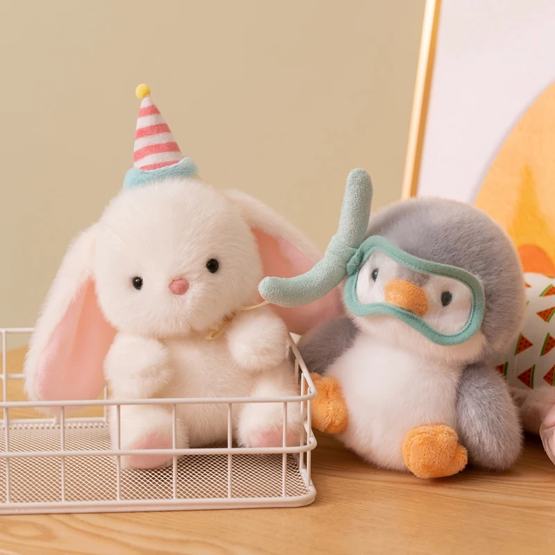 Sweet Yellow Duck Panda Plush Stuffed Animal Toys Buuny Rabbit Dog Penguin Elephant Soft Doll Boys Girl Gifts Child Offers Combo