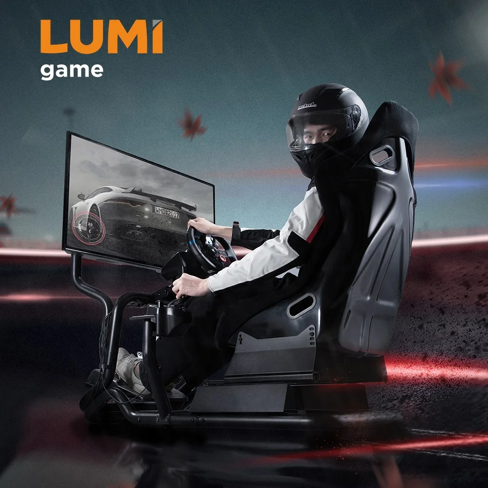 

LRS07-BS-KP01 PC Game Car Sim Racing Frame Stand Cockpit Rig For Car Game Race Simulator Driving Cockpit Kit