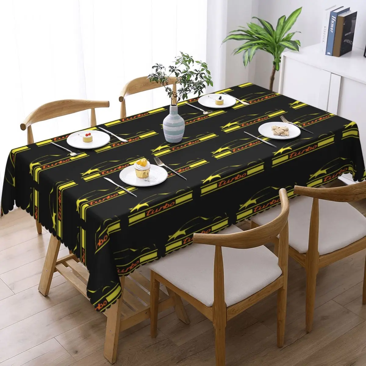 Turbo 911 Tablecloth Restaurant Kitchen Rectangular Tablecloth Festival Party Decorations Tablecloth Outdoor Dining Table Cover