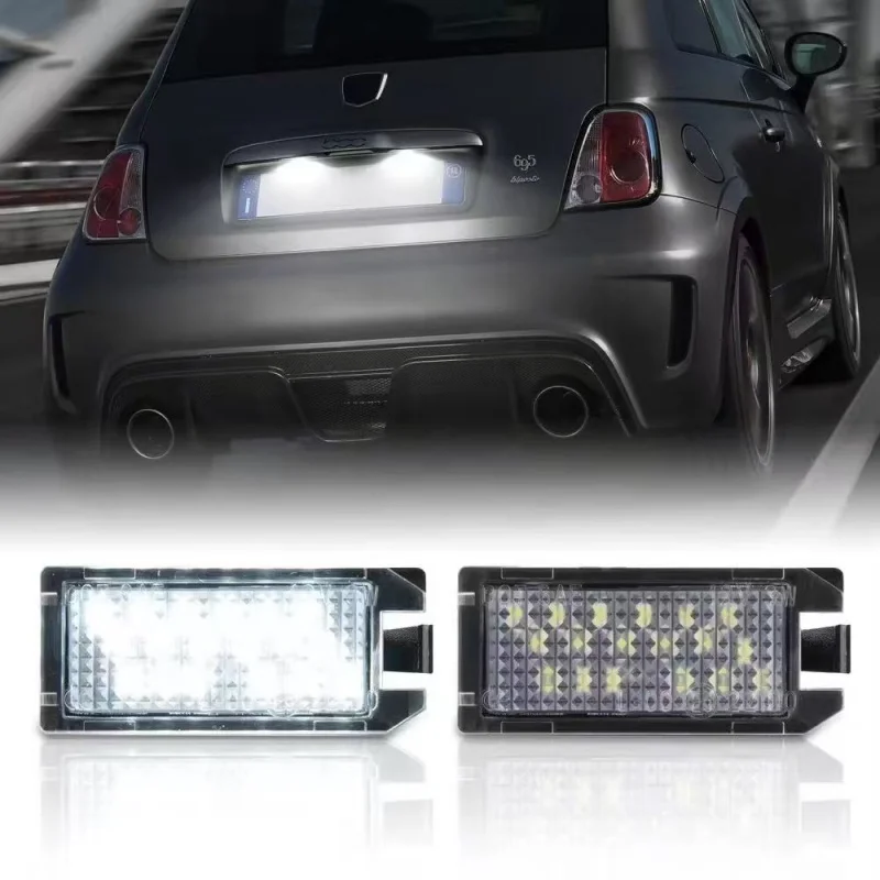 2pcs For Jeep Compass 2014 2015-2017 Grand Cherokee 2014-2020 Patriot 2014-2017 6000K White LED License Number Plate Light Lamps