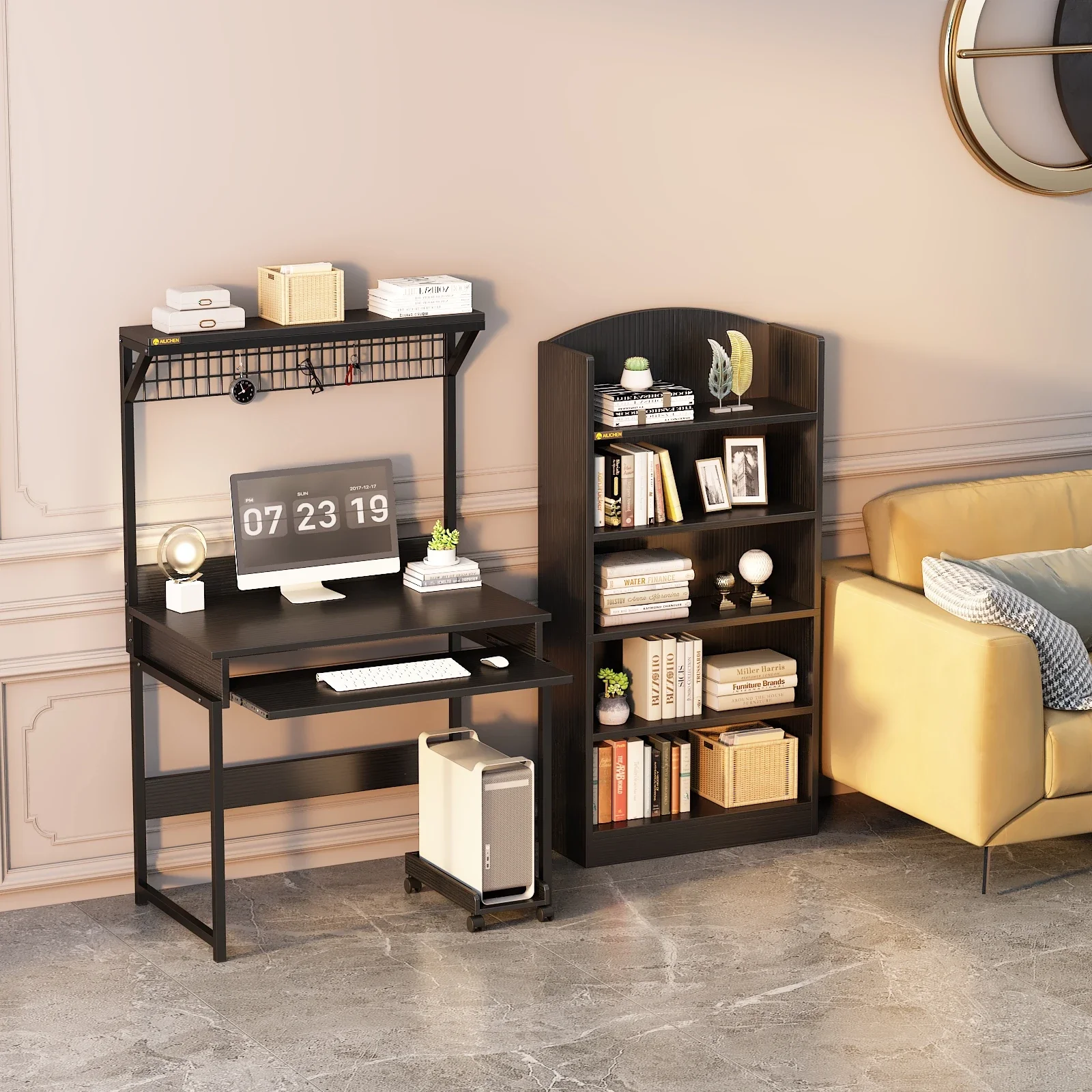 YQ JENMW Learning Table 15 Thick MBF Board New Style Computer Table with Shelf