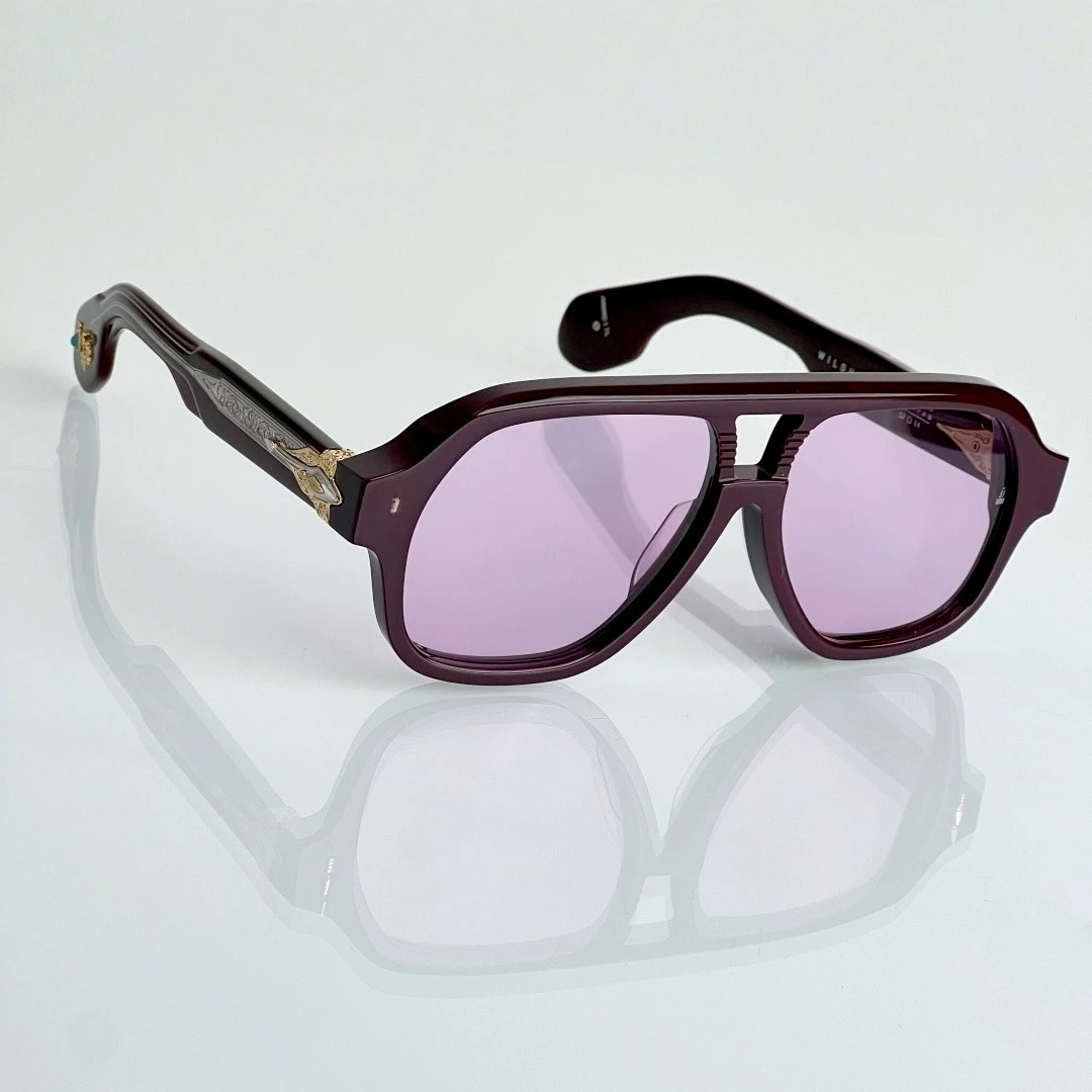 

Turquoise Wild Horse Relief Series WILDHORSE Thick Oval Handcrafted Sunglasses Unisex Acetate Vintage UV400 Retro Eyewear