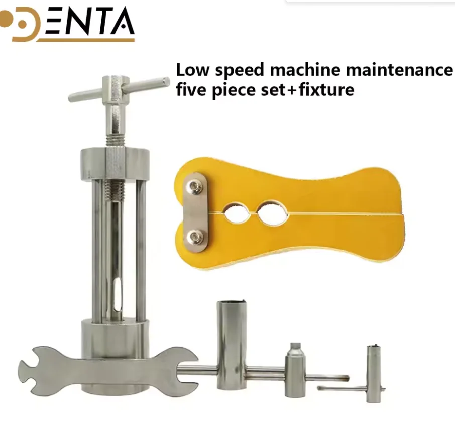 Professional Multifunctional Dental Repair Tools Set Low Speed Mobile Handpiece Bending Machine Motor Wrench Oral Care Materials