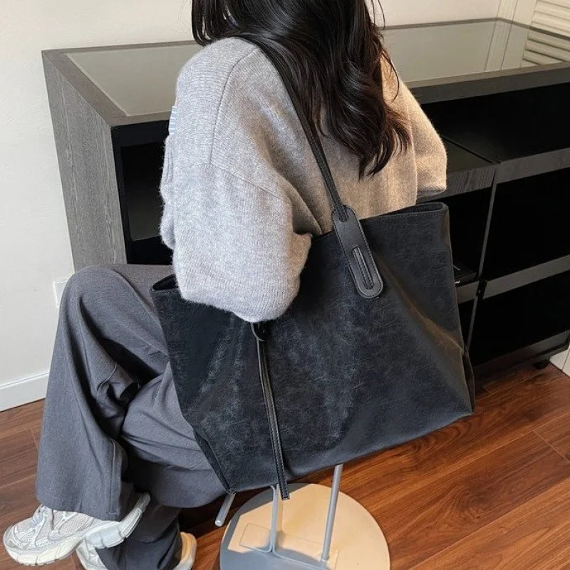 

Женская сумка из холщовой кожи с элегантным люксембургским прочным просторным мягким изысканным повседневным образом