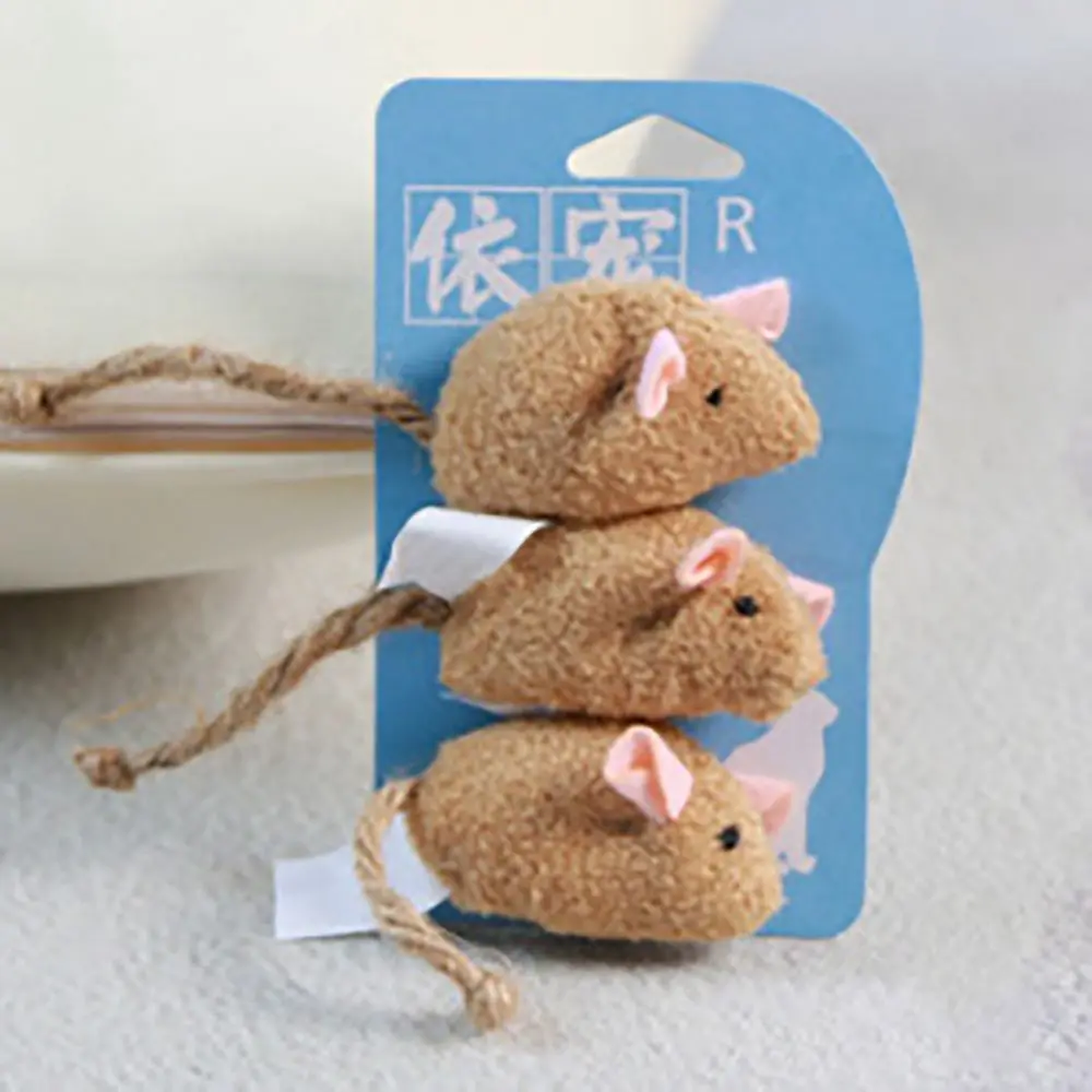 

Bite Resistant Catnip Mice for Indoor for Cat Kitten Rat Interactive Cat Toy Teeth Cleaning Tool Pet Product Cat Toys