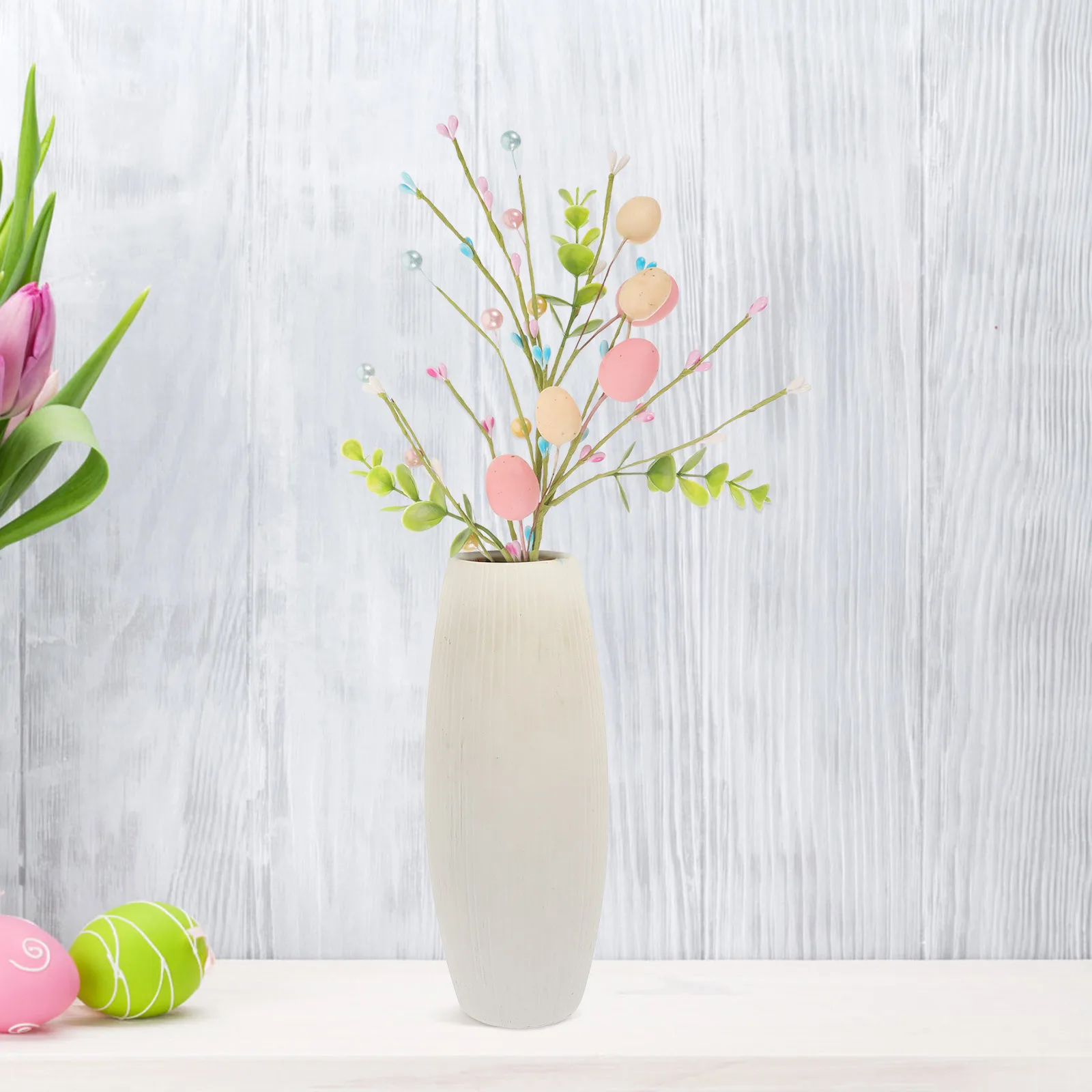 

Artificial Easter Egg Branch Decorative Faux Stem For Vase Flower Arrangement Party Supplies Table Centerpiece Ornament