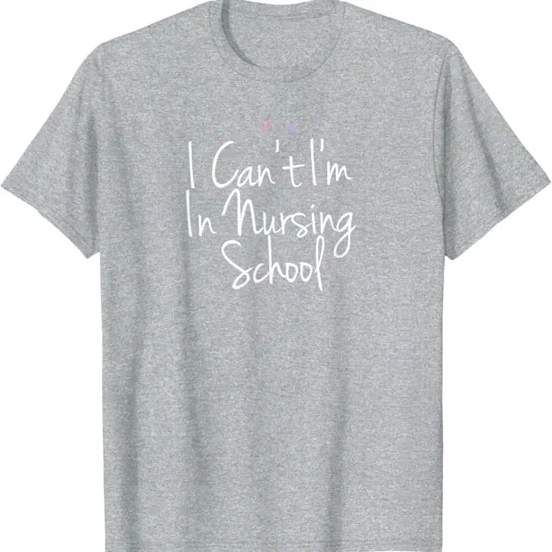 

Я не могу, я в школе медсестер. Милая футболка с забавным сердечком для мамы.