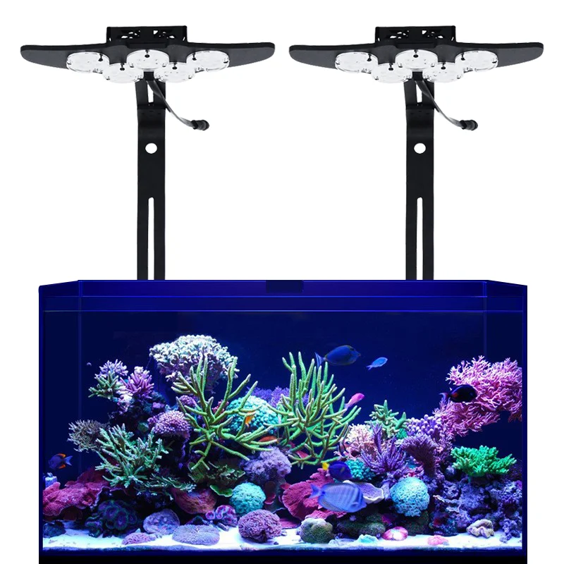

High Brightness Marine LED Fish Tank Aquarium Light Full Spectrum LED Aquarium Lamp Dimming App Remote Control
