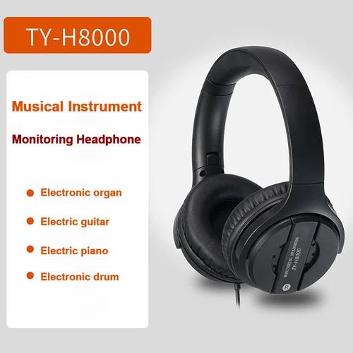 Imagen 2 del producto Auriculares con Monitor, diadema con cable, auriculares estéreo dinámicos, auriculares profesionales con cancelación De ruido, Fone De Ouvido Com Fio para estudio