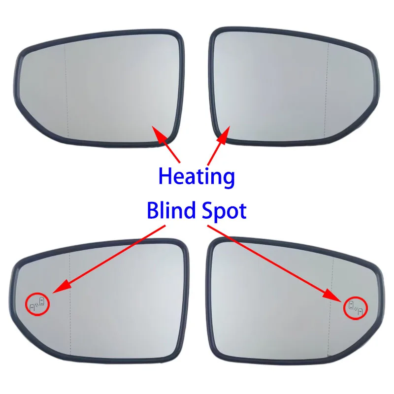 For Lexus ES ES200 ES260 ES300 ES350 （2019-2023） Car parts Left/Right Side Heated rearview mirror / blind spot warning glass