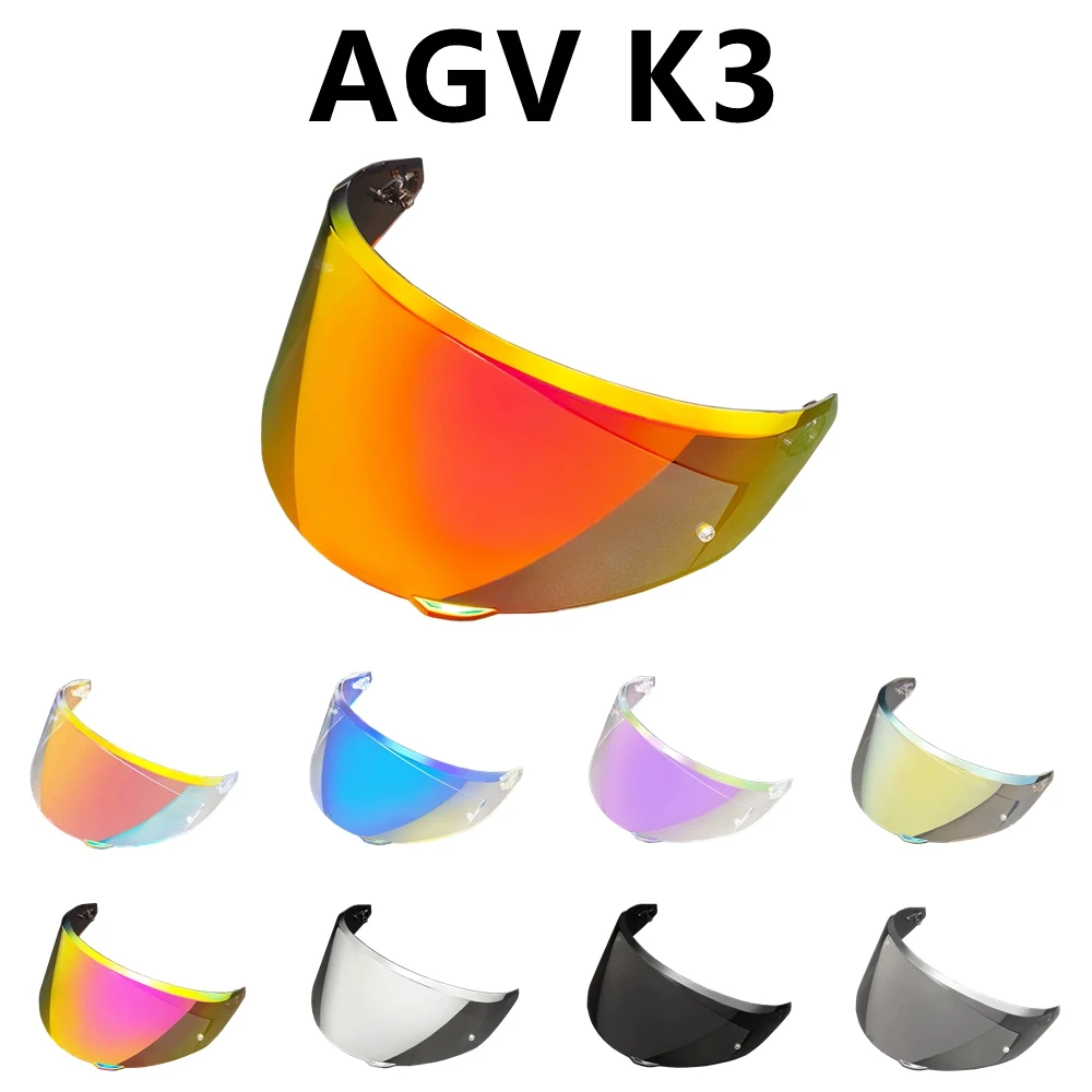 

K3 Lenses Helmet Visors Compatible with AGV Old K3 K4 Helmet Mirror Electroplating Day and Night Universal Sunscreen Goggles