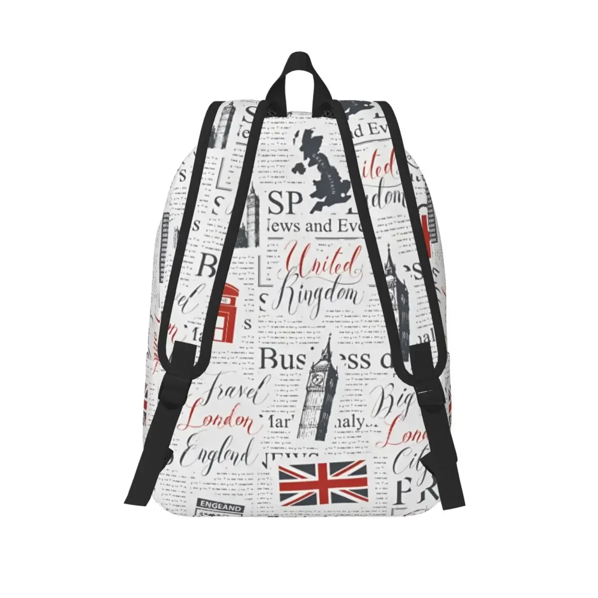 Union Jack drapeau du royaume-uni adolescent sac à dos sport école affaires symboles britanniques de londres sac à dos ordinateu