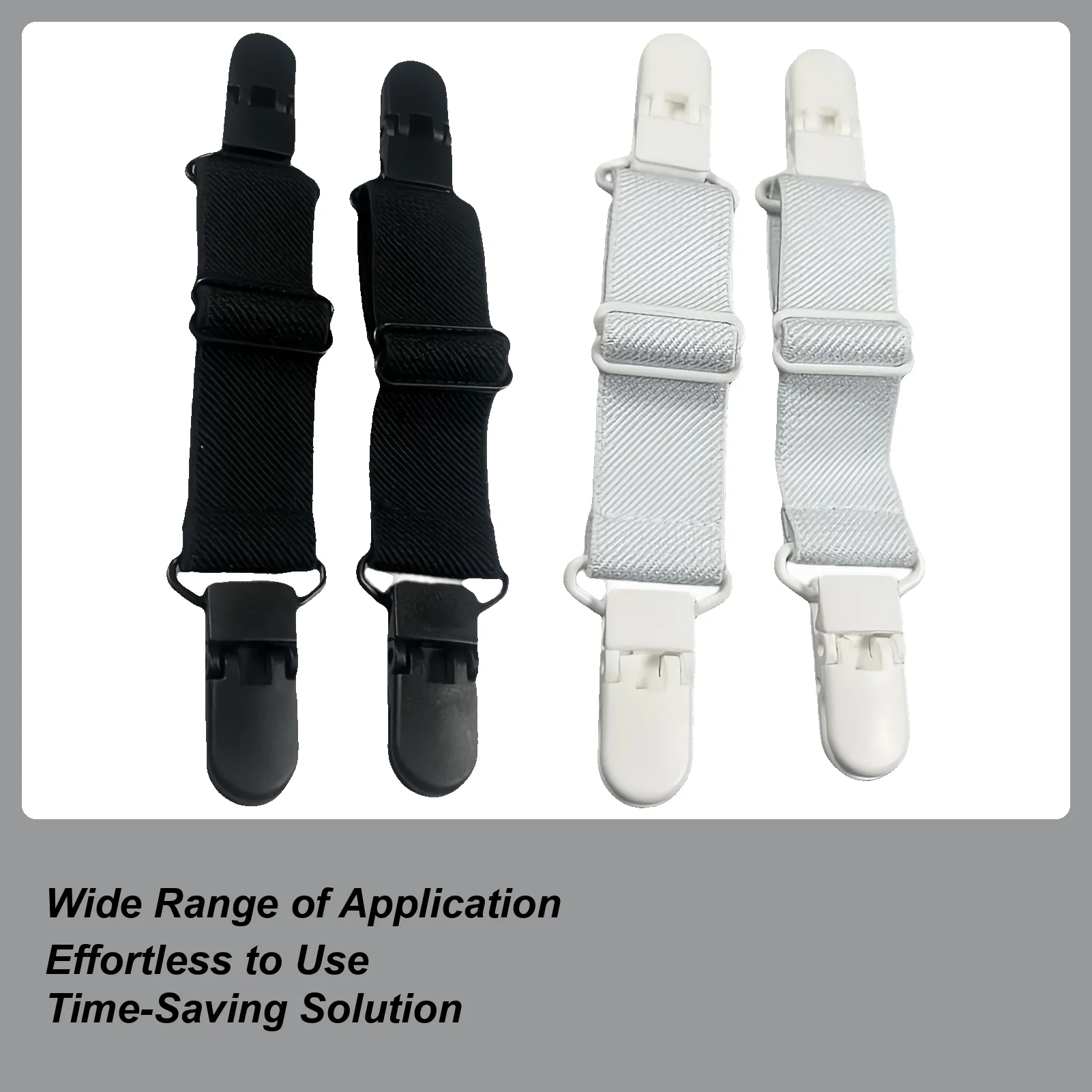 

Boot Straps For Jeans 2 Piece Adjustable Elastic Pant Keeper Clips Pants Clips For Women Men Riding Biker Jeans Mitten Horse