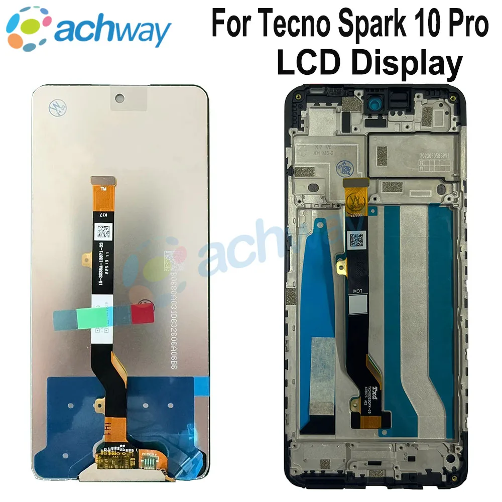 6.8”New For Tecno Spark 10 Pro KI7 LCD Display Screen Touch Sensor Digitizer Assembly For Tecno Spark 10 Pro LCD