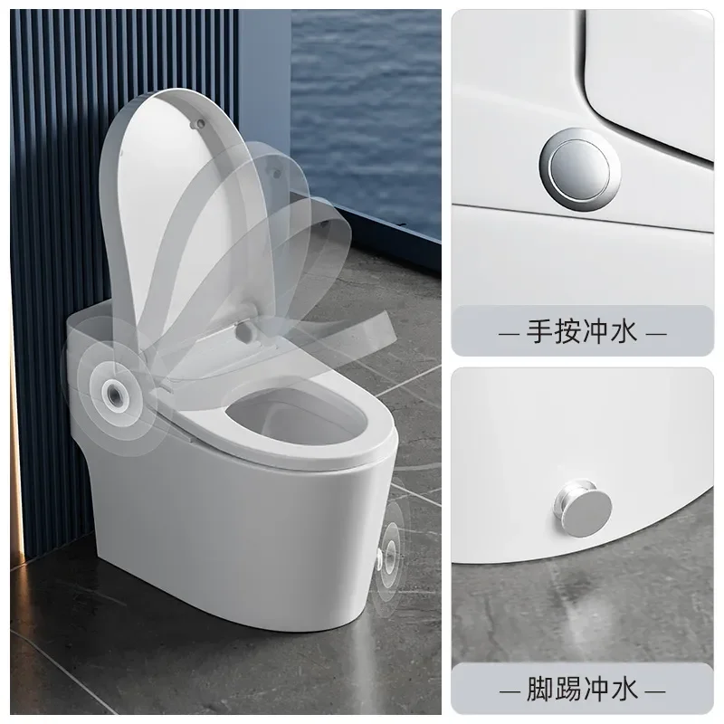 for Non-intelligent Color Pulse Siphon Toilet No Water Pressure Limit Ordinary Household Unplugged Toilet