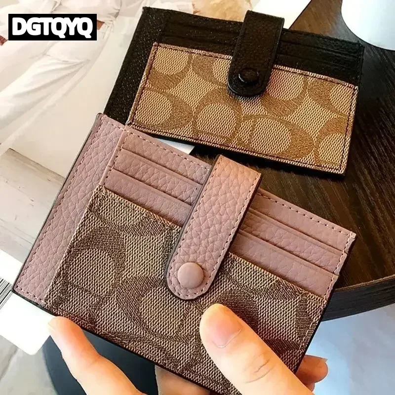 Travel Women Short Small Wallets Fold Card Holder ID Bag Coin Purse Ladies Wallets Anti-degaussing Driver's License Card Holder