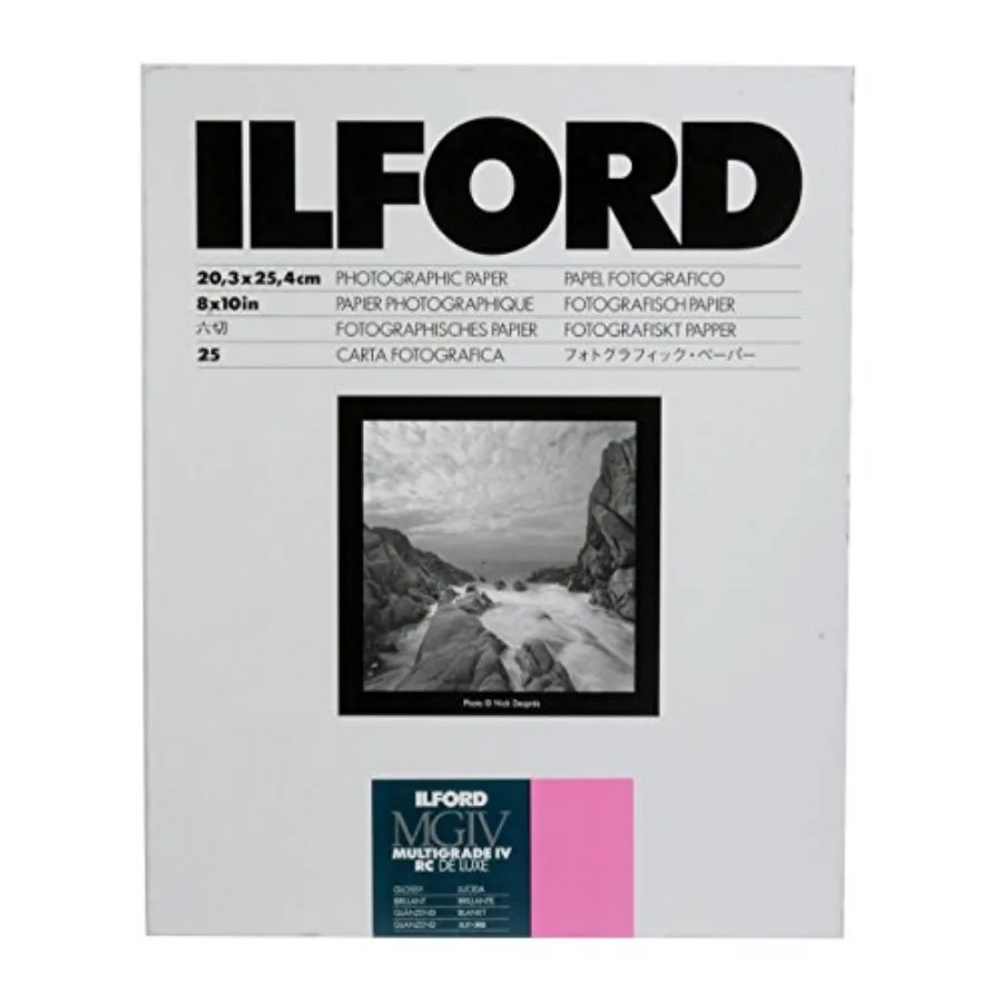 

Multigrade IV RC Deluxe Resin Coated VC Variable Contrast Black and White Enlarging Paper - 8x10" - 25 Sheets - Glossy Surface