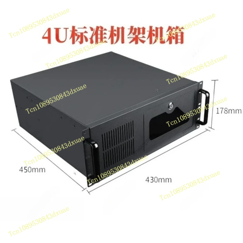 For 4U Industrial Control Chassis 610 Rack-Mount Server Case 19-inch 7-Slot ATX Power Supply Compatible