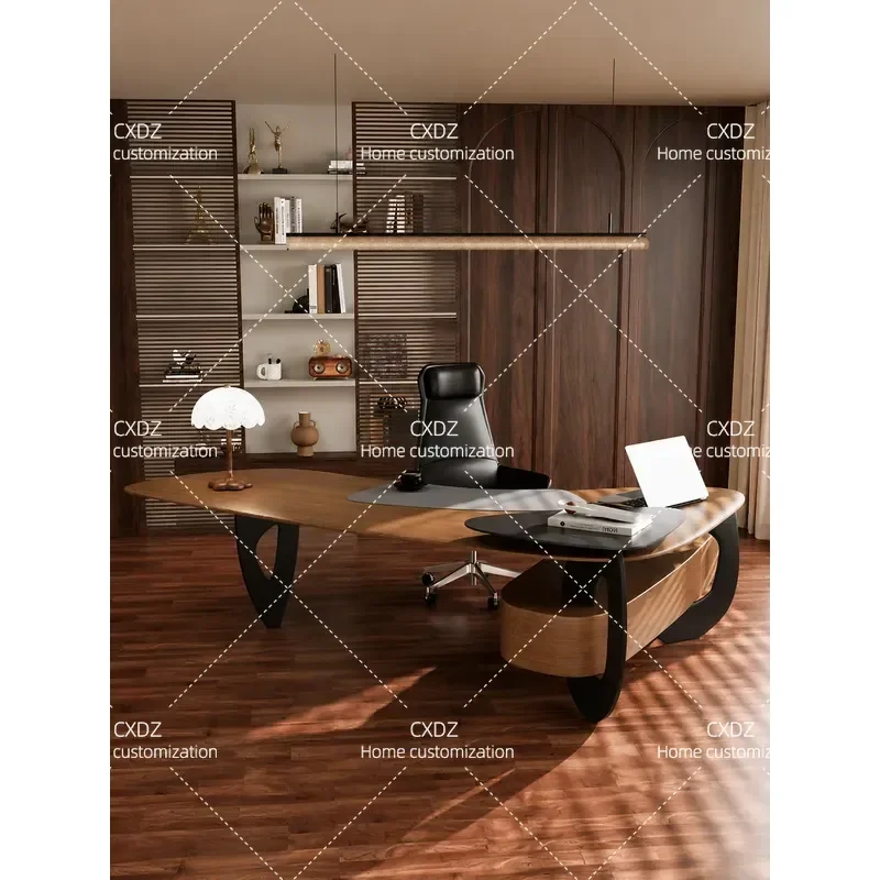 Ji Free Simple Modern Solid Wood High-end Boss Single Computer Office Special Desk