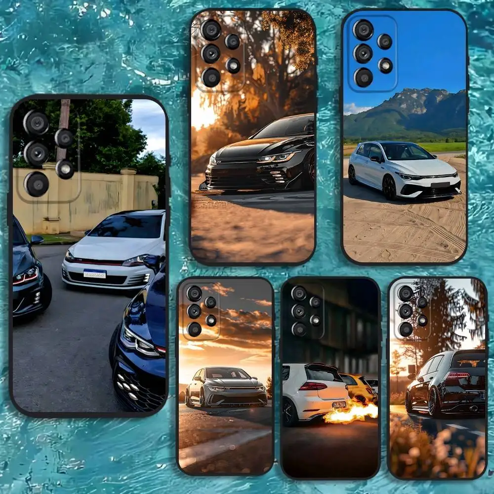 

Golfs G-GTIs Car V-VolkswagenES Phone Case For Samsung Galaxy A20,A21s,A22,A31,A32,A52,A53,A72,73,A80 Soft Black Cover