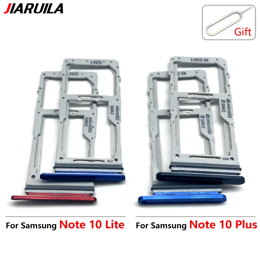 For Samsung Note 10 Plus / Note 10 Lite  Sim Card Reader Holder Dual Sim Card Tray Holder Slot Adapter