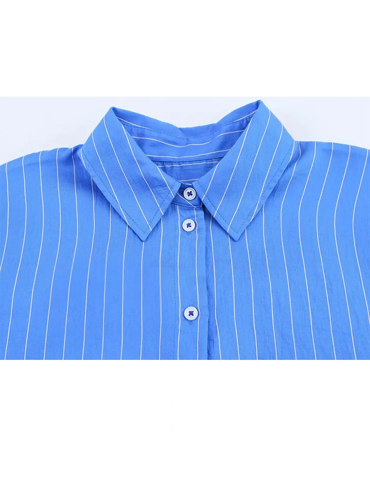 HH レディース ストライプ柄パンツスーツ ファッション ラペル 長袖 ポケット付き シングルブレストブラウス+サマーパジャマ風 ドローストリングパンツ