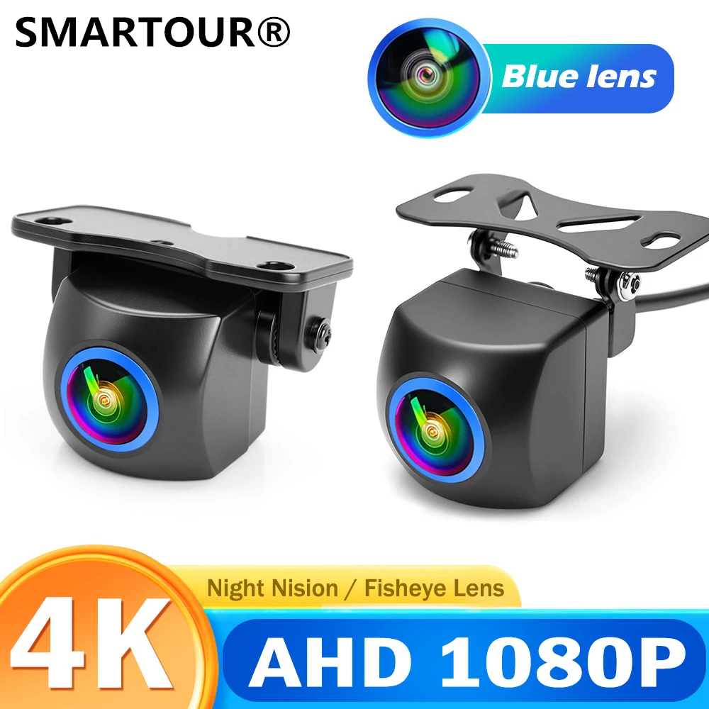 SMARTOUR AHD 4K 1920*1080p 180 Grad Nachtsicht Auto-Monitor Rückfahrkamera AHD Einparkhilfe für Android