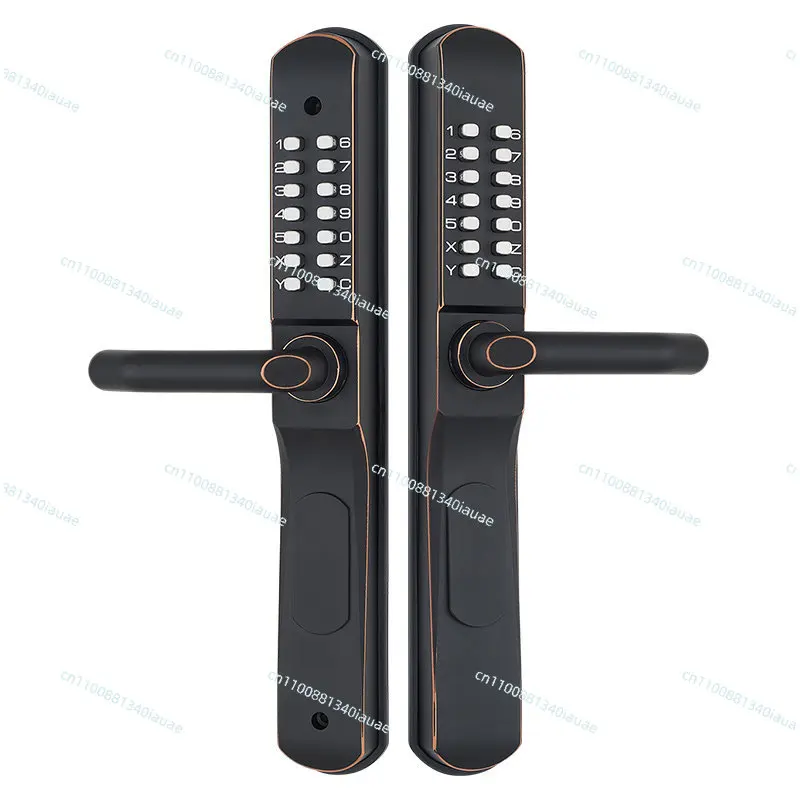 

Double-sided Mechanical Combination Lock Outdoor Waterproof Courtyard Aluminum Alloy Wrought Iron Door Hollow Fence