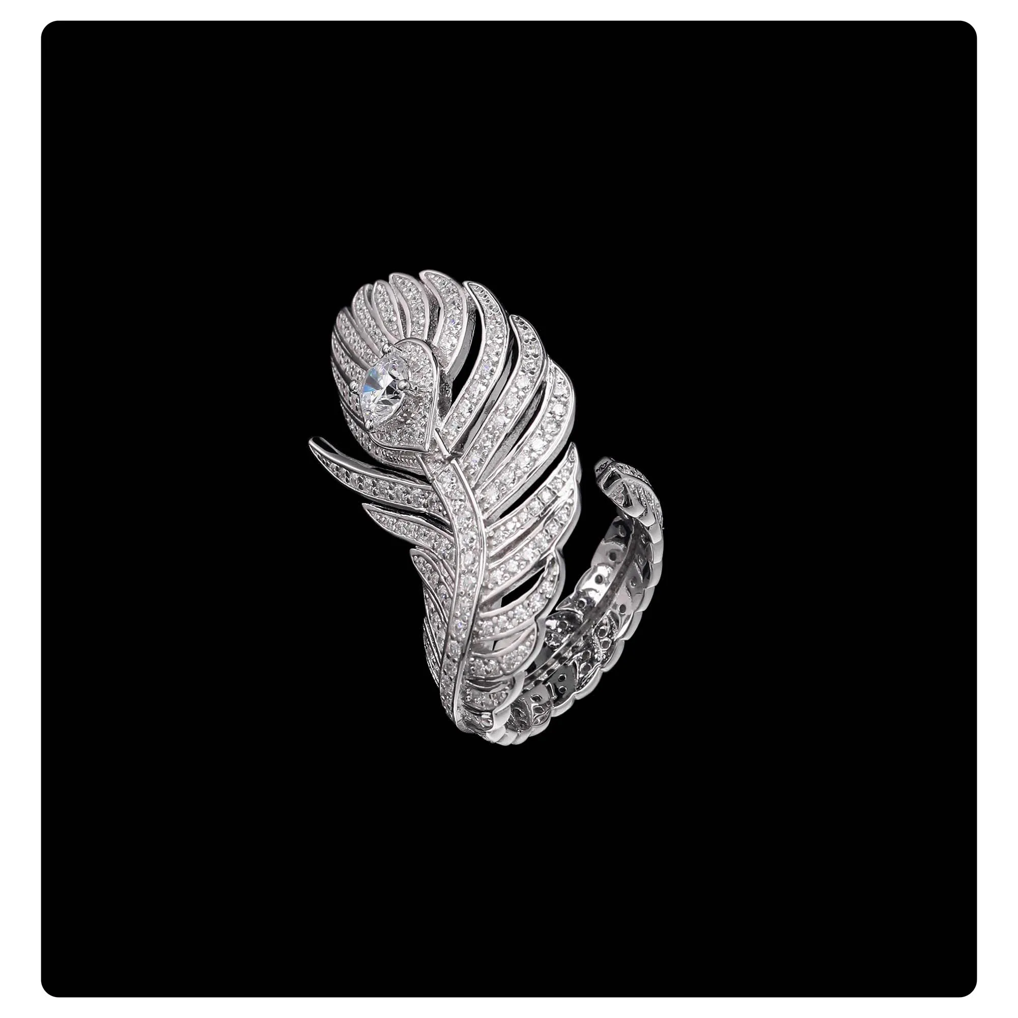 Romantic 925 Sterling Silver Flower Statement Ring 12mm Artificial Shell Pearl Fine Jewelry for Women's Anniversary Wedding Gift