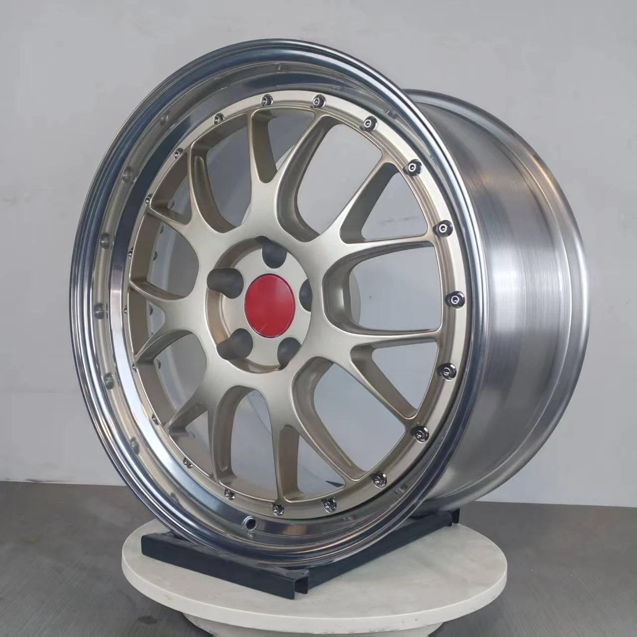 -For Two Pieces Wheels 18 19 20 Inch Forged Track Wheels Lightweight Performance Rims for EvoX 370Z Civic Type R GR86 GTI WRX&