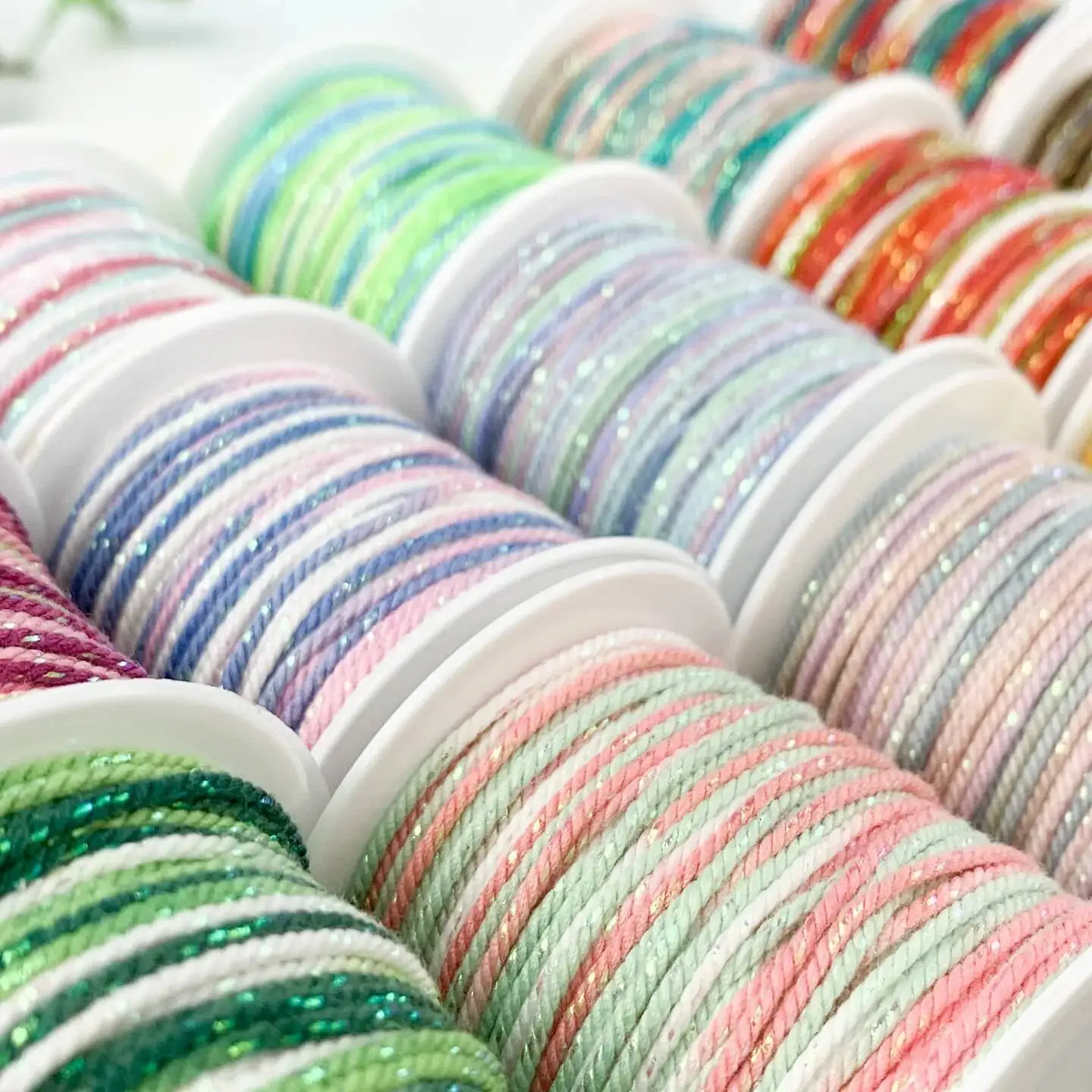 خيط القطن 1.5 مللي متر 8 متر قطعة حبل القطن مصبوغ حالمة تألق السماء المرصعة بالنجوم المنسوجة حبل جديد النمط الصيني لعبة ثقافية الموضوع