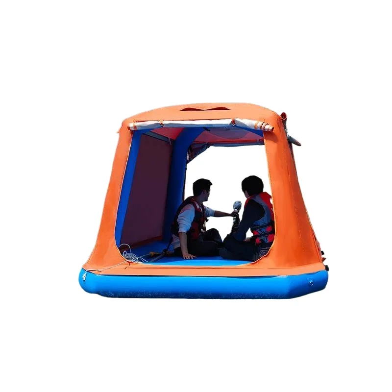 Outdoor Camping Inflatable Water Boating Tent Amphibious Fishing Floating Platform Picnic Camping