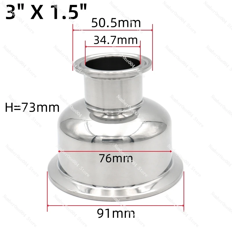 Applicable To Sanitary Grade 304 Stainless Steel Head Type Size Head Bowl Type Quick Loading Chuck Joint Variable