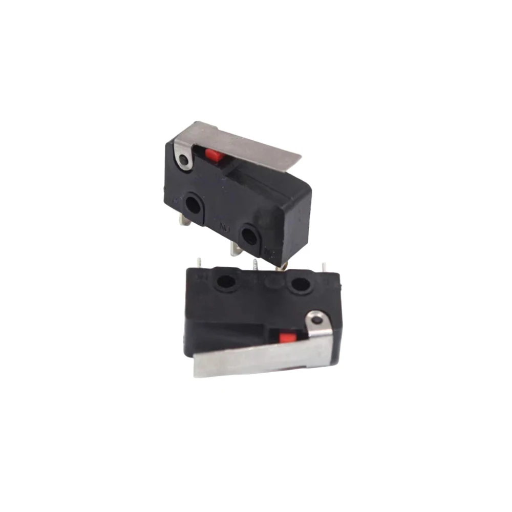 Small Limit Collision Switch 3 Pin 0-24V COM NC NO Mechanical Trigger Touch Sensor DIY Robot Model Circuit Accessories 10PCS