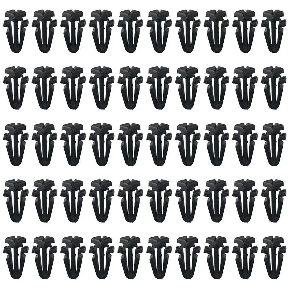 50 Pcs Grille Retainer Clips, 01553-03831 0155303831 Black Clip Replacement for Nissan Titan Frontier Pathfinder Xterra