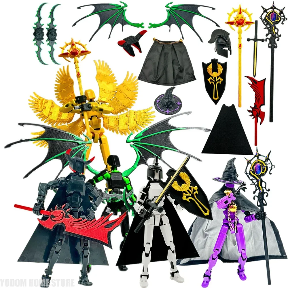 Wizard Warrior Angel Dummy 13 Lucky Figure Multi-joint Movable for Home Desk Decor Kids Gift Home Accessories
