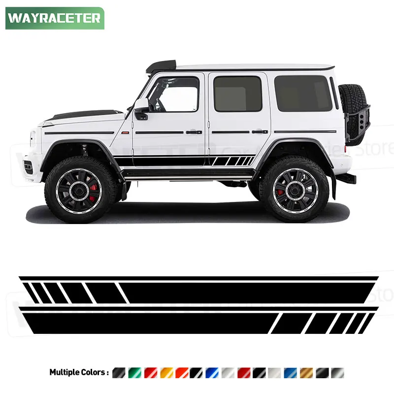 

Edition 1 Stripes Door Side Skirt Sticker For Mercedes Benz G63 AMG W463 W464 G Class 2018+ 2022 2023 2024 Accessories