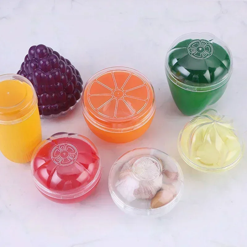 Transparent Kitchen Fruit Saver Vegetable Keeper for Garlic Onion Lemon Tomato Orange Green Pepper Storage Container