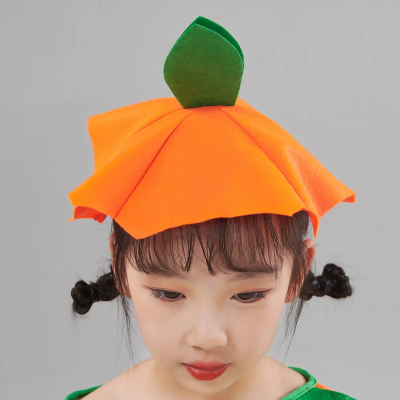 Adult Gril  Halloween Costume Kids Pumpkin Romper with Hat Shoes Cover Boys Girls Cosplay Jumpsuit