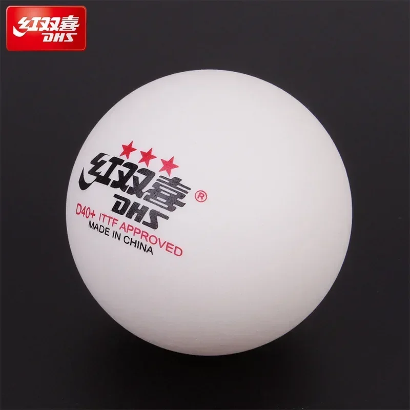 Pelotas de tenis de mesa cosidas DHS de 3 estrellas D40 + ABS nuevo Material 10 unids/caja pelotas de Ping Pong profesionales aprobadas por ITTF para entrenamiento