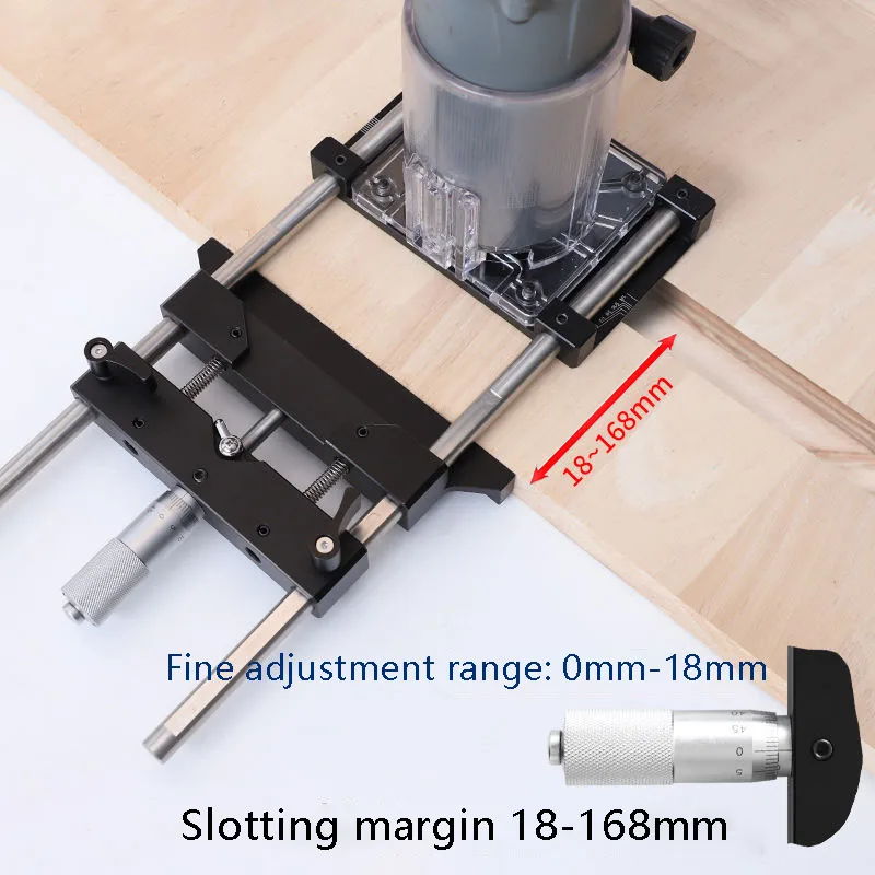 Trimming Machine Slotting Backer Fine-Tuning Bracke Positioningt  Ruler Linear Guide Woodworking Slotter Track