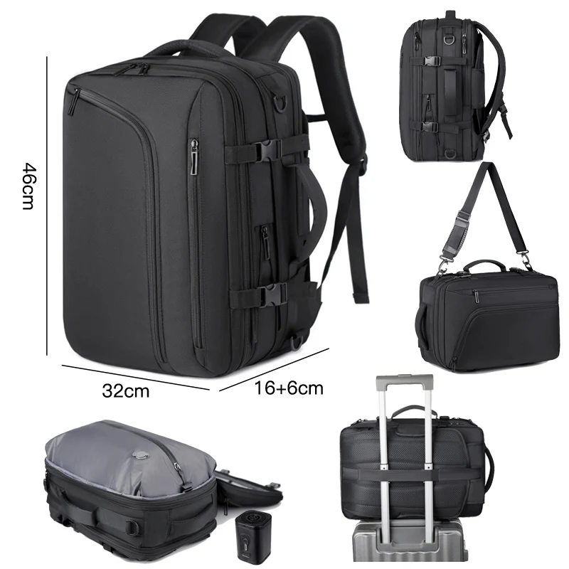 

Vacuum-compressed shoulder bag, large capacity, multifunctional, perfect for business trips or travel, expandable storage capaci