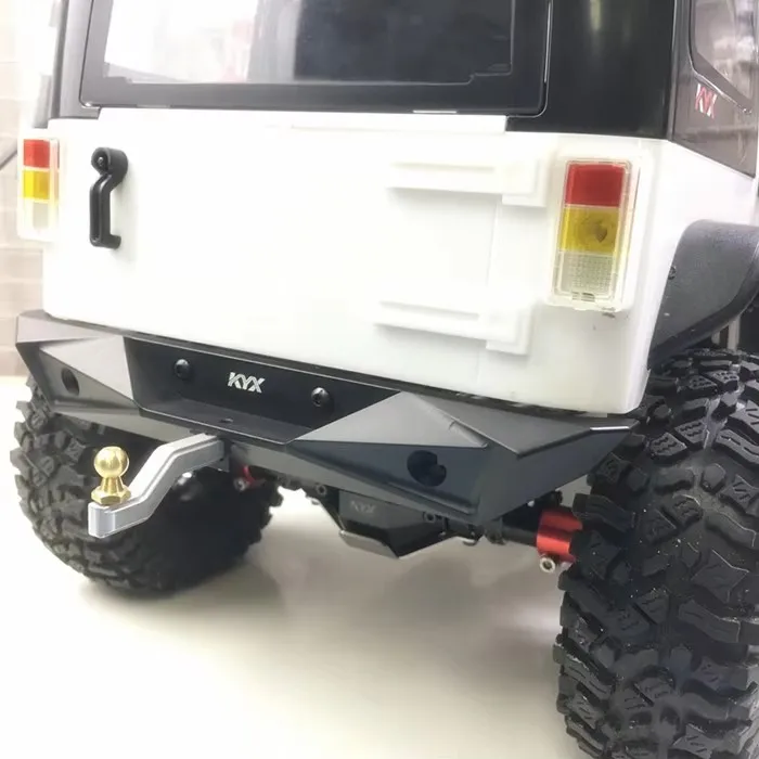 Pełny metalowy zderzak tylny, ochrona przed uderzeniami dla Axial 1/10 Scx10 Scx10-ll Wrangler