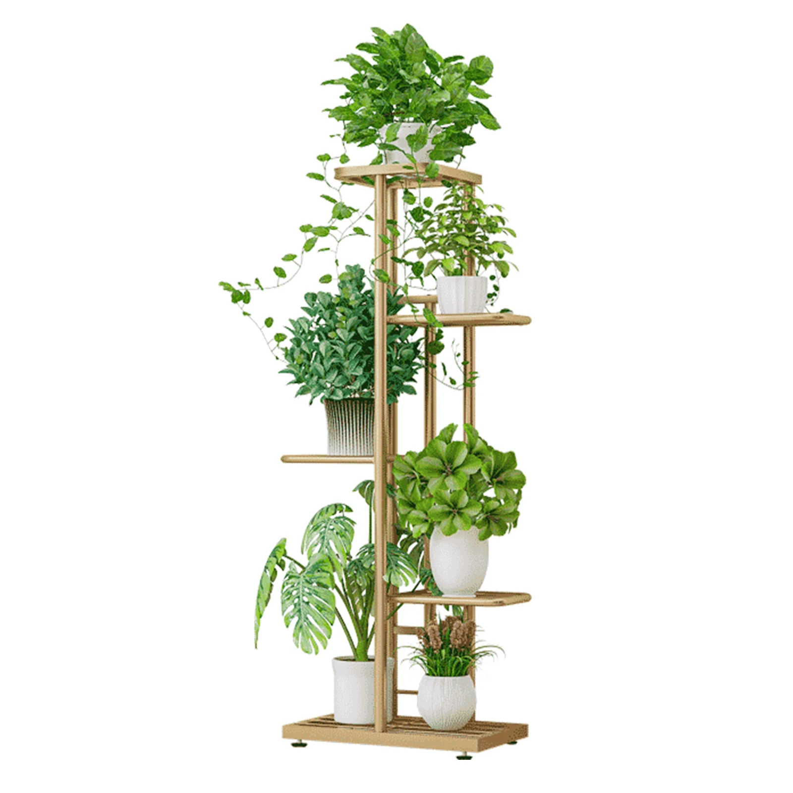 5-Tier Display Shelf Flower Pots Rack Plant Stand Potting Ladder Planter Stand Heavy Duty Storage Shelving Rack for Potted Plant