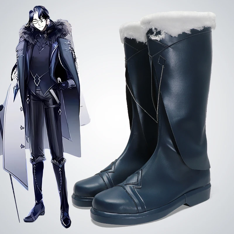 

Игра Genshin Impact Fatui Pantalone Regrator Обувь для косплея Сапоги Хэллоуин Вечеринка
