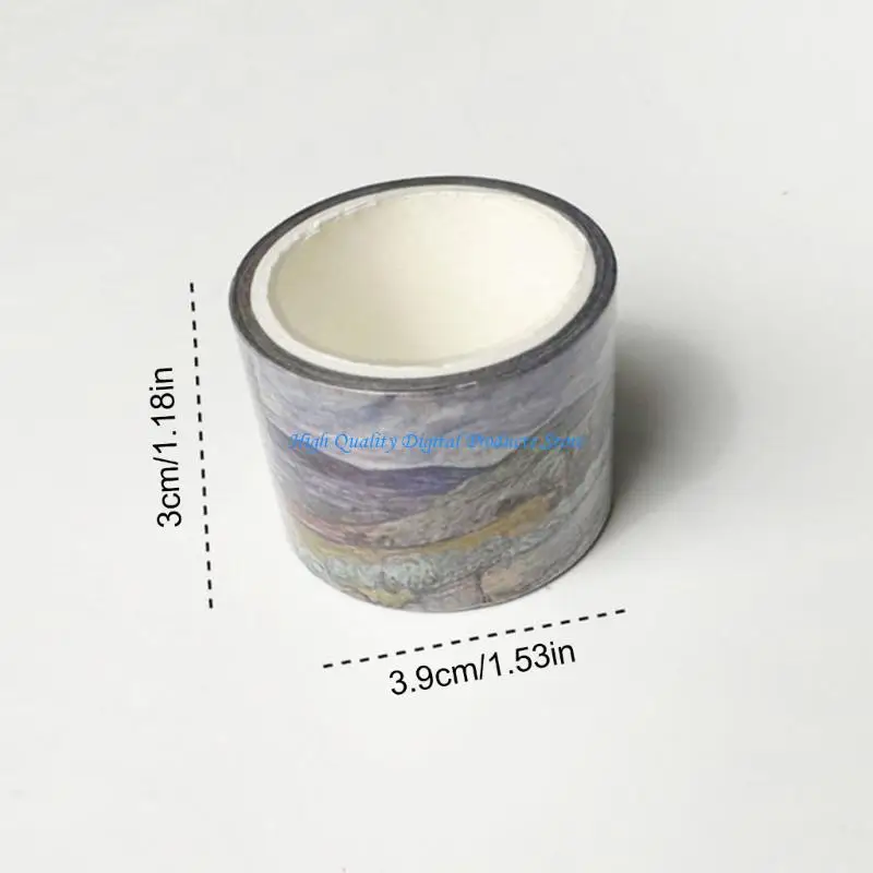 u2je scrapbooking شريط زخرفي 30 مم عريض عتيق الطلاء شريط نمط النمط للاصطدام صور ألبوم المجلة مجلة المجلة