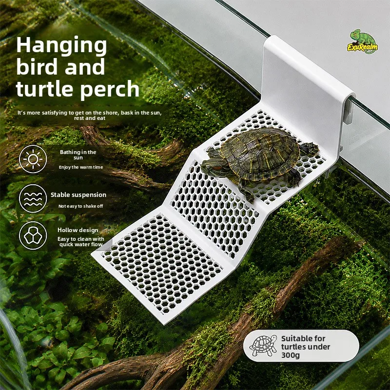 Hanging Turtle Basking Platform – High Water Level Floating Ramp for Aquariums, Easy Climb Dock for Pet Tortoise & Reptiles