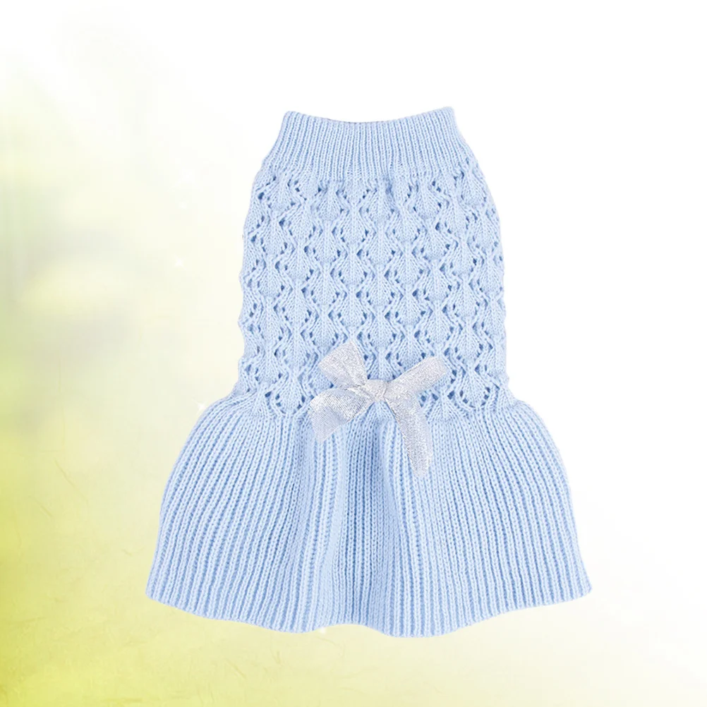 

1Pcs Sweater Stylish Checked Blazer Design Dog Cat Fashion Dress Comfortable Knitwear for Small Breed Puppy Blue Xxs